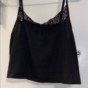 Loose Fitting Lace Crop Top